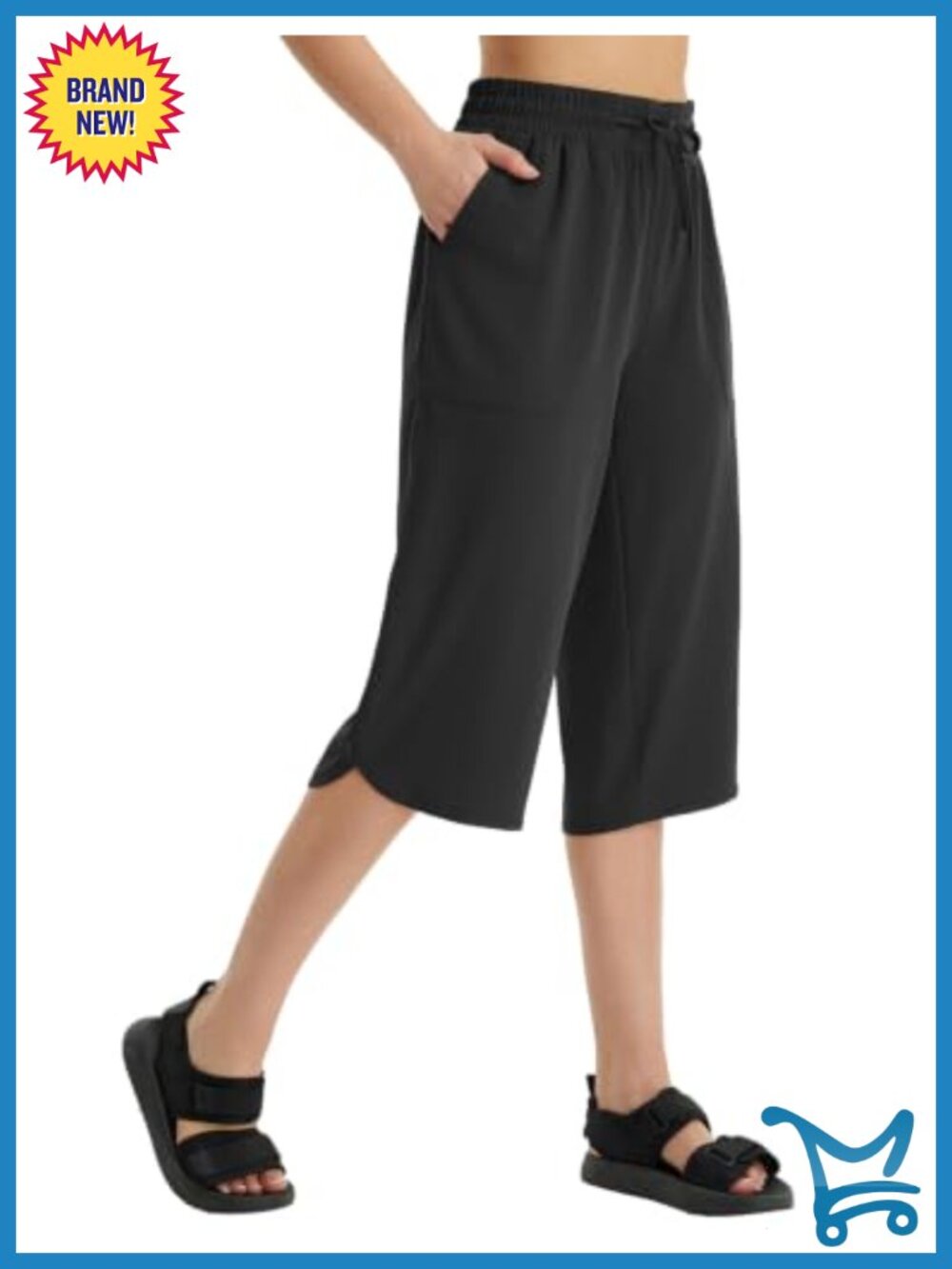 Women's Hiking Capri Pants UPF 50+ Quick Dry Wide Leg